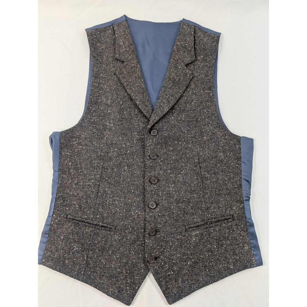Suitsupply Capetown Wool Blend Confetti Vest Tessuti Sondrio‎ Dress Size 46 (36"